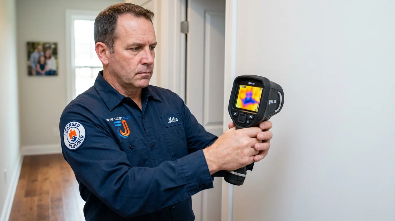 Thermal imaging leak detection by Johns Plumbing LLC in Anacortes